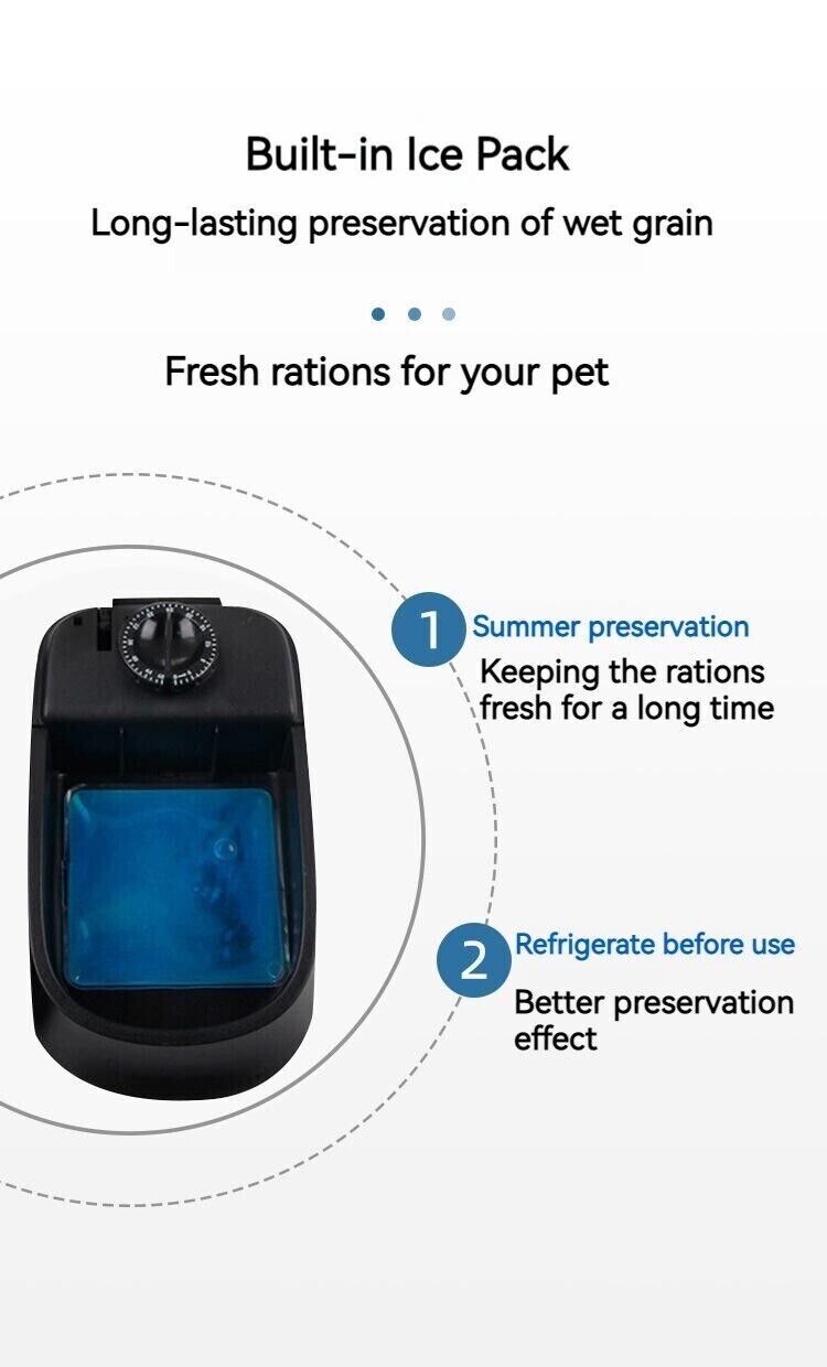 Pet Dog Cat Automatic Open Lid Feeder Intelligent Feeding Machine Food Dispenser