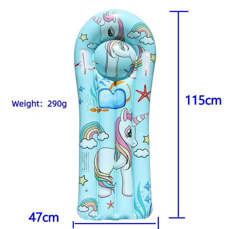 Children's Inflatable Surfboard Float Row Water Skis Float Row Flamingo Bed
