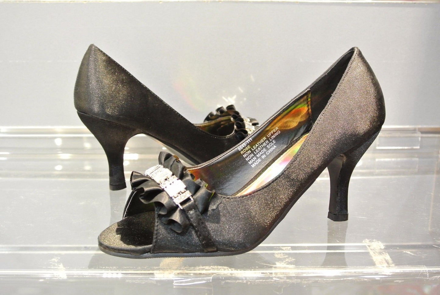 New Fashion Women Shining Ball Ventilate Mid Heel Party Wedding Work Date Shoes