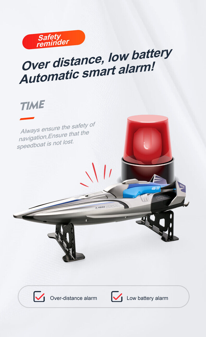 2.4GHz Waterproof S1 Long Range Wireless Remote Control High Speed Boat Toy Gift