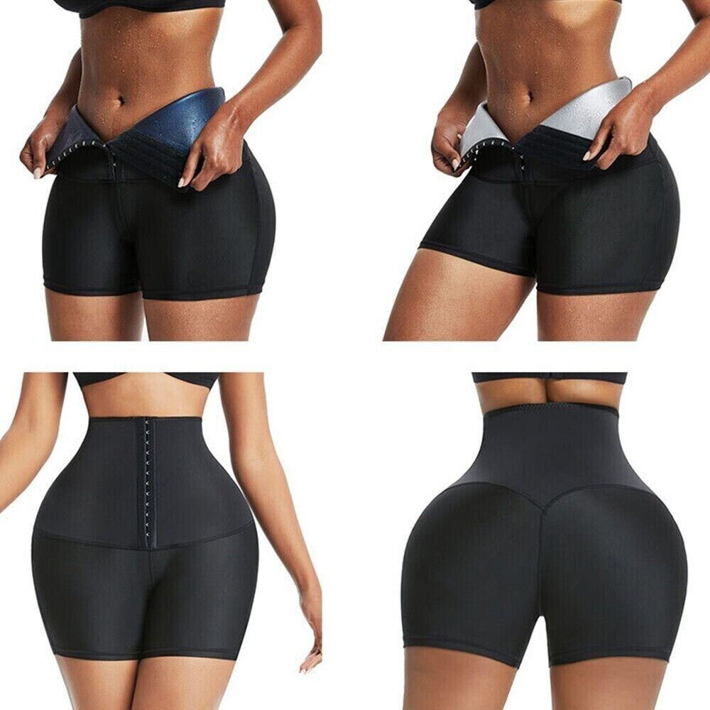 Women Waist Trainer Sauna Sweat Pants Hot Body Shaper Leggings Tummy Slimming