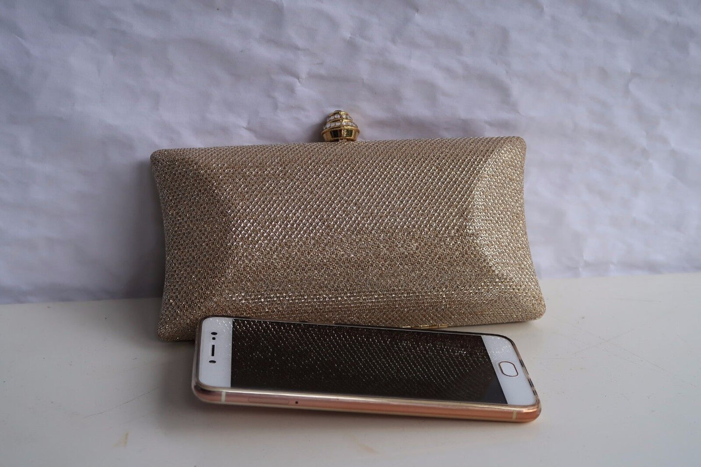 NEW ELEGANT WOMEN Ladies Shining Diamante Wedding Clutch Evening bag party bag