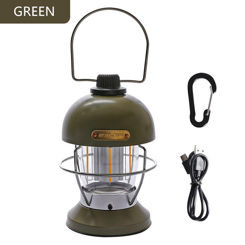 New USB Rechargeable Portable Outdoor Camping Lantern Tent Travel Light