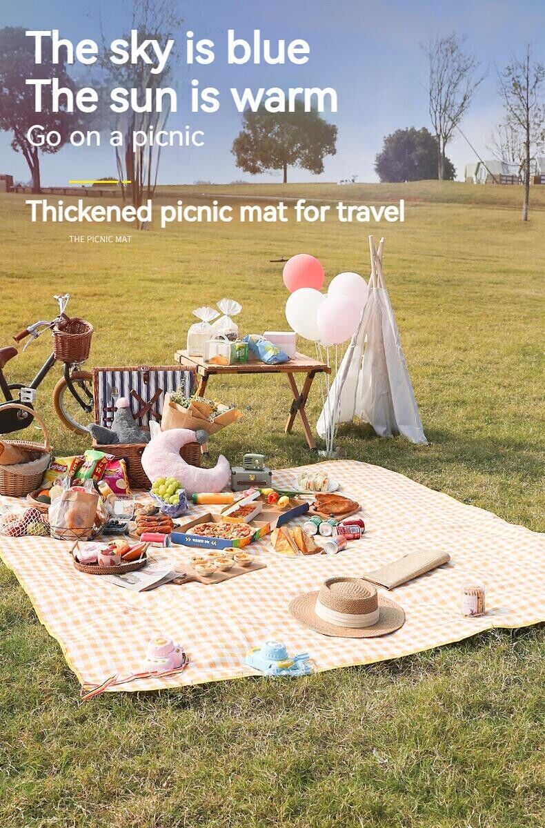 Outdoor Thickened Waterproof Portable Foldable Lawn Park Beach Party Picnic Mat