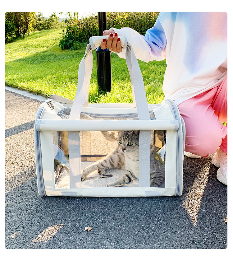 New Breathable Foldable Backpack Portable Pet Bag Portable Pet Going Out Bag