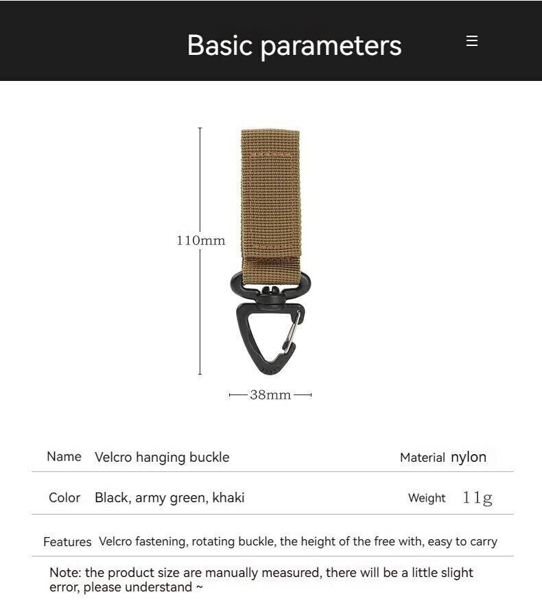 Multifunction Backpack Carabiner 360° Rotat Triangle Buckle D-ring Keychain