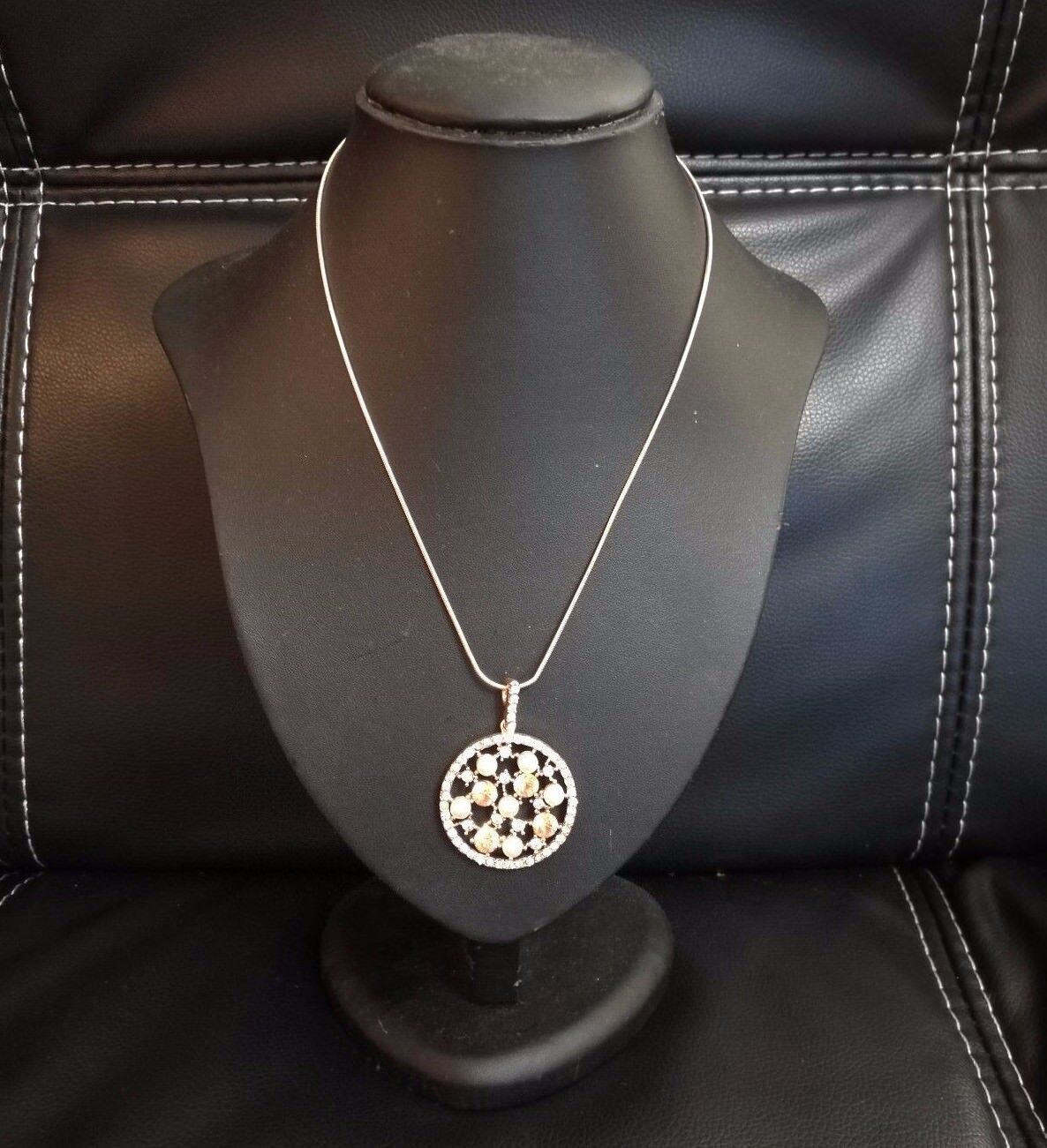 New Women Rhinestone Chain Crystal Necklace Pendant Lady's Fashion Jewelry