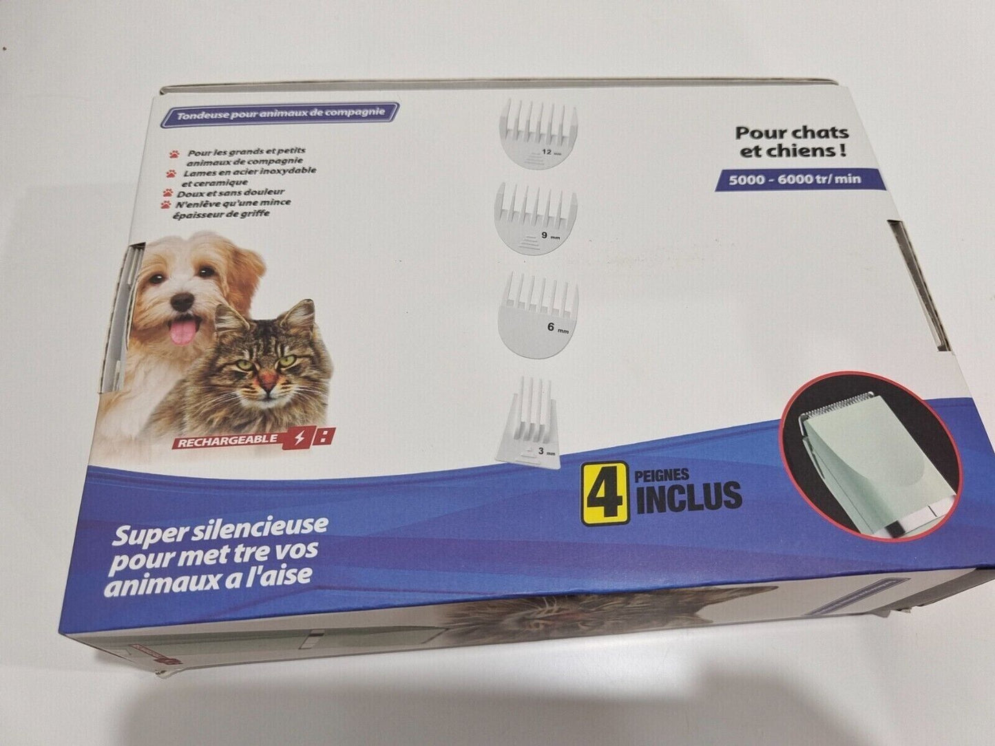 4 In 1 Pet Hair Trimmer Electric Charging Shaver Cat Dog Clippers Grooming Kit