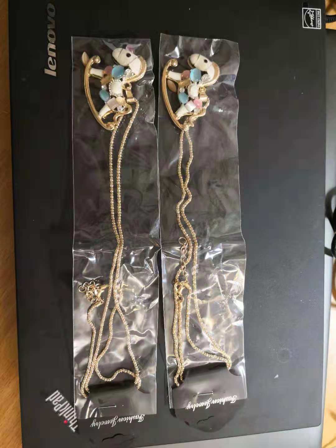 New Elegant Women Gold Choker Statement Bib Chain Pendant Necklace pony