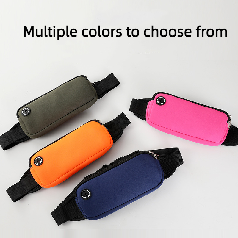 Double Tier Zip Belt Pouch Sport Wallet Waterproof Running Pack Travel Waist Bag