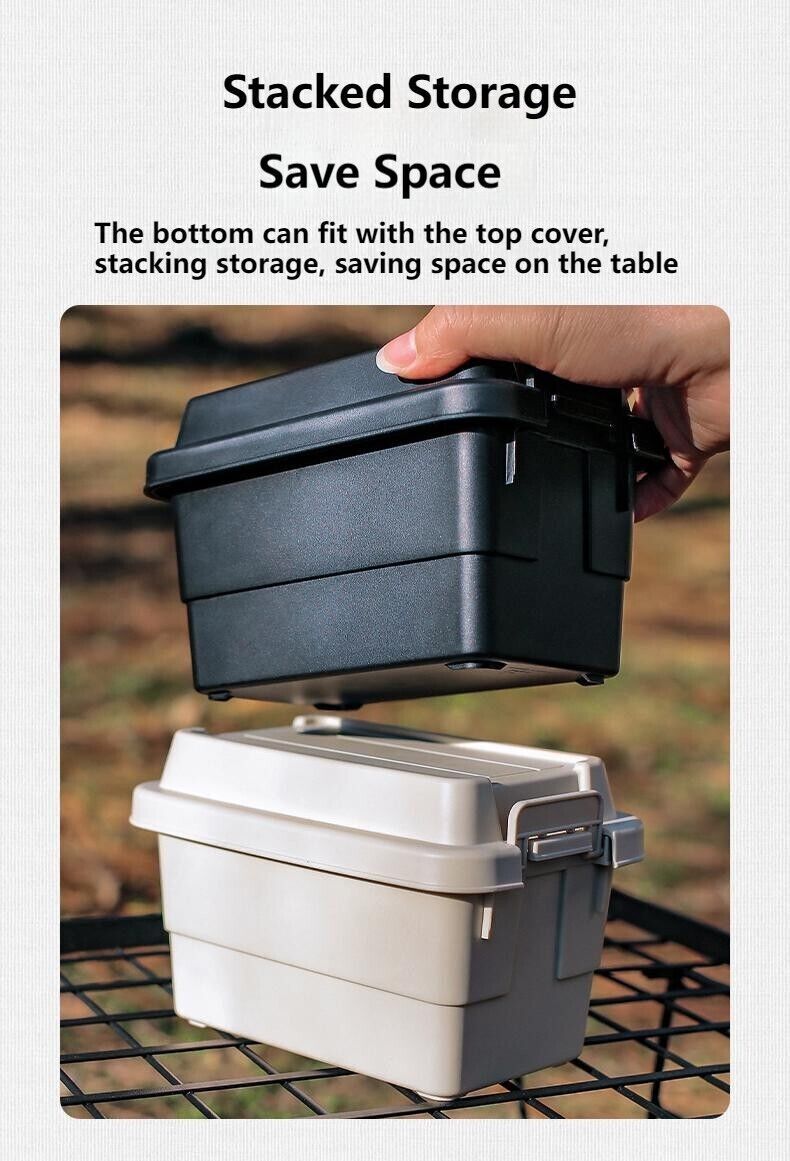 Outdoor Desktop Mini Storage Sundries Box Organizer Camping BBQ Tool Organizer