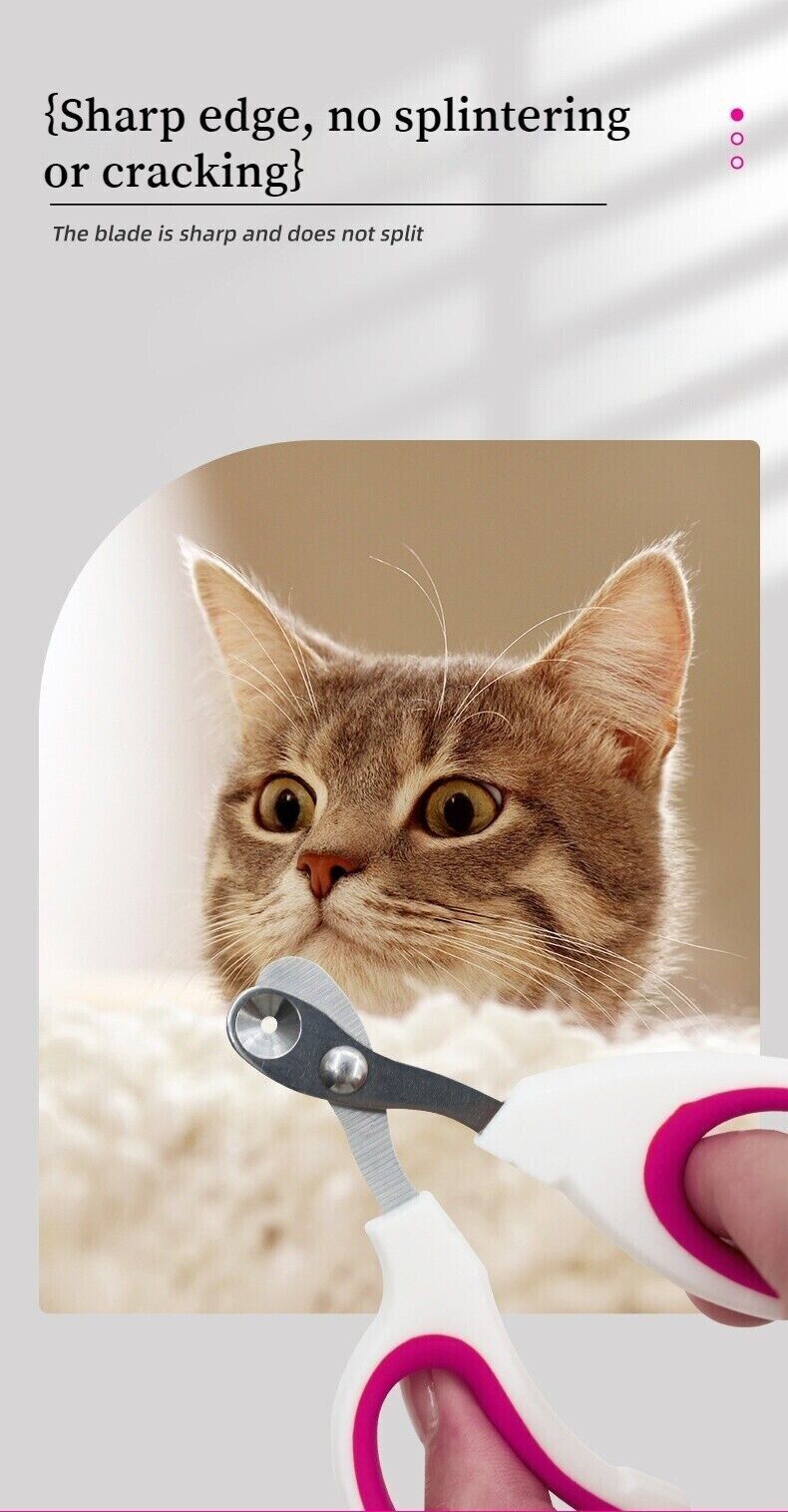 Pet Nail Clipper Trimmer Claw Grooming Cat Dog Clippers Toe Scissors Steel Tool