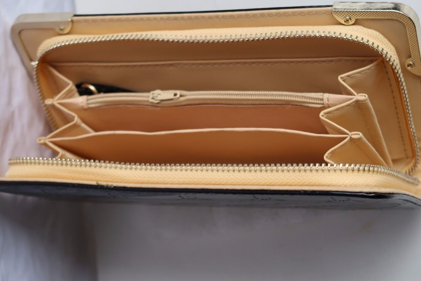 NEW Women Fashion Patent Wallet Zip Around Case Purse Wallet Lady clutch GIFT