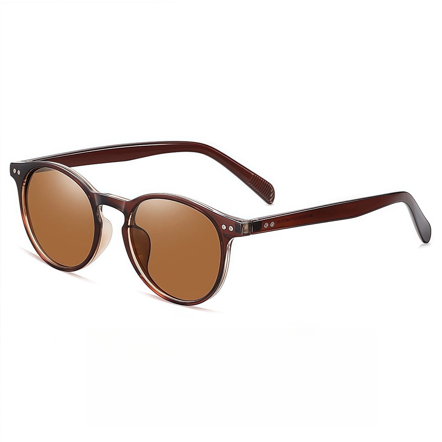 Women Lightweight Polarized Beach Round Driving Sunglasses UV400 Anti-Glare Lens # 3331