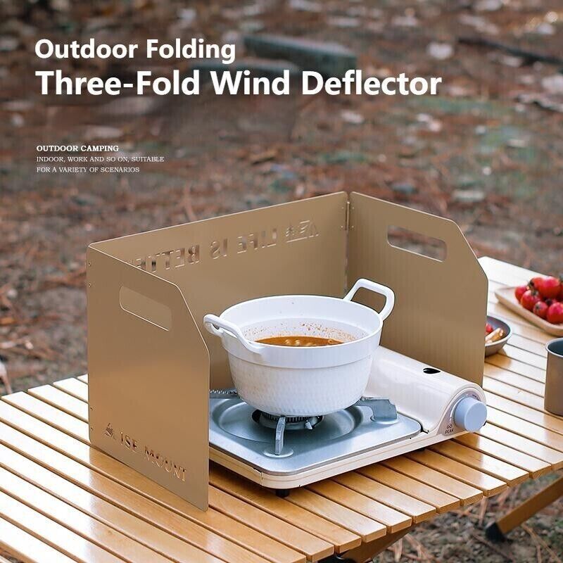 Outdoor Portable Thickened Collapsible Windbreak Camping Stove Head Polytunnel