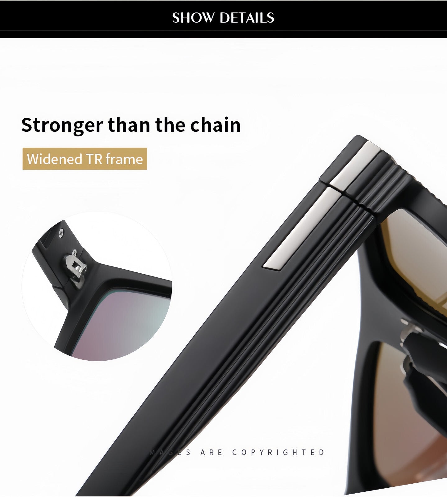 Men Polarized Sports Driving Sunglasse Anti-Glare UV Comfort Fit Cycling Running # TR7523