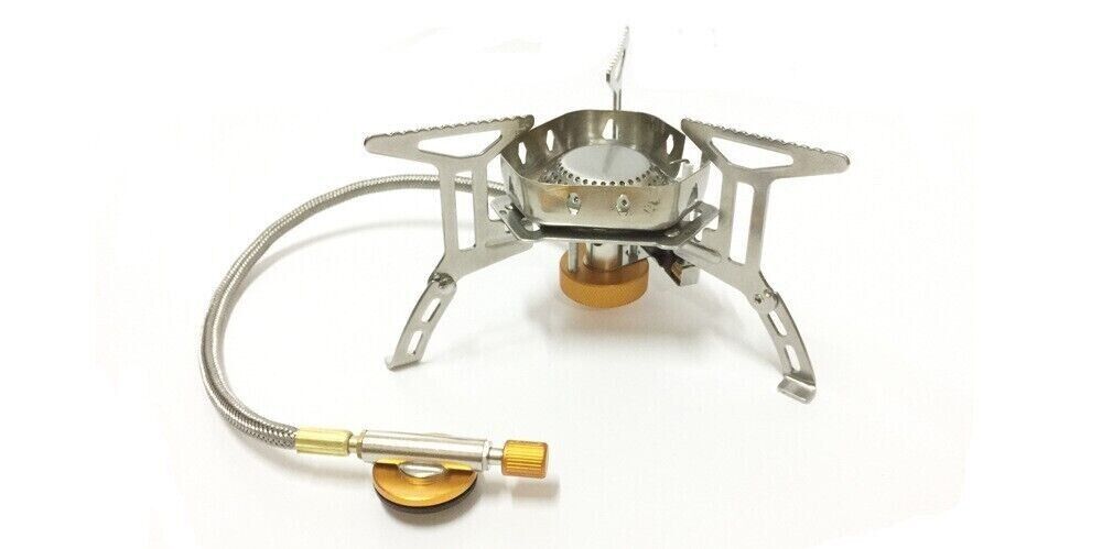 New Outdoor Portable Camping Stainless Steel Picnic Windproof Gas Stove Head