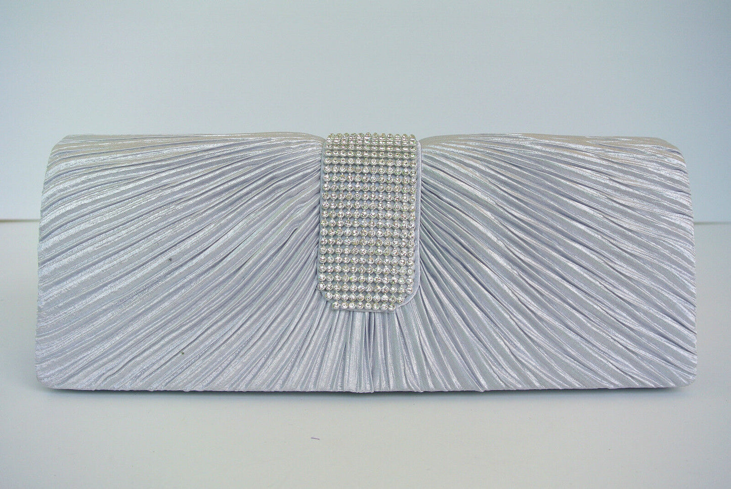 BRAND NEW Shining Satin Ladies Evening Clutch Bag Wedding Bridal Chain Handbag