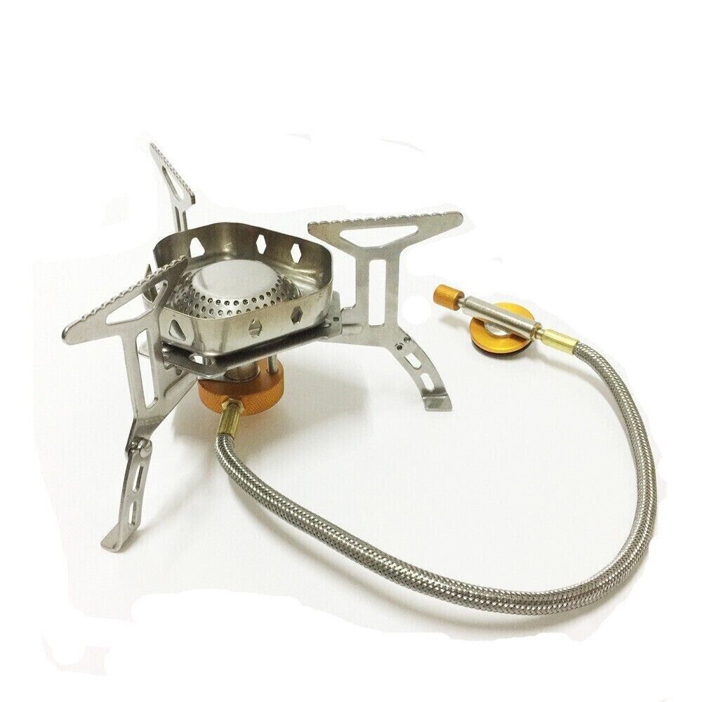 New Outdoor Portable Camping Stainless Steel Picnic Windproof Gas Stove Head