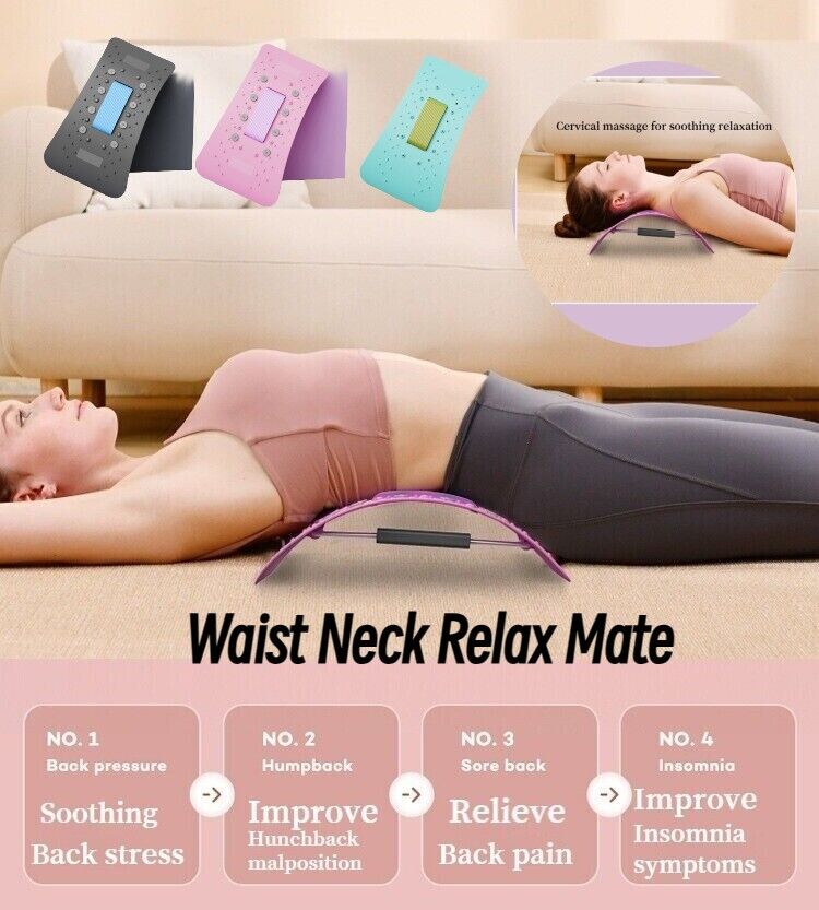 Lumbar Spine Relax Device Lumbar Back Support Stretching Board Top Waist Massage