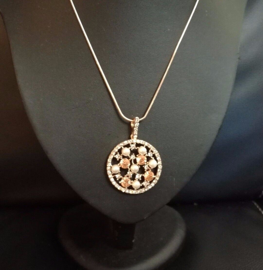 New Women Rhinestone Chain Crystal Necklace Pendant Lady's Fashion Jewelry