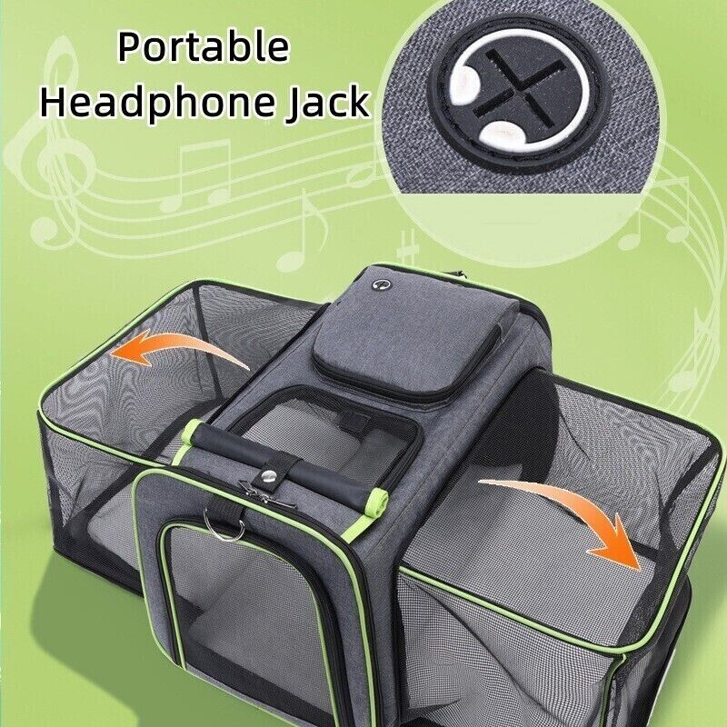 Portable Breathable Comfort Tote Travel Pet Carrier Large Bag Shoulder Cage