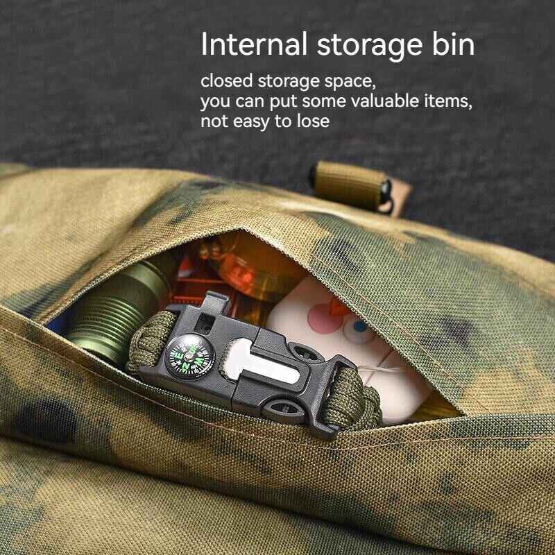 Outdoor Camping Portable Multifunctional Tool Hanging Cutlery Holder Storage Bag