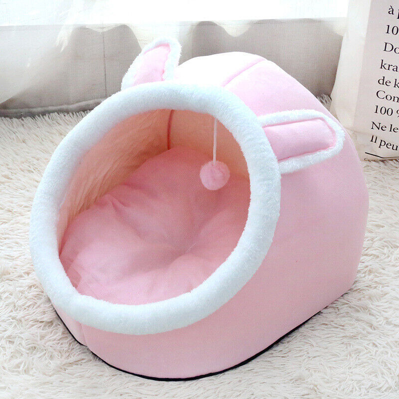 Universal Pet Bed Windproof Warm Cushion Cartoon Shape Cat Dog House 3 Sizes