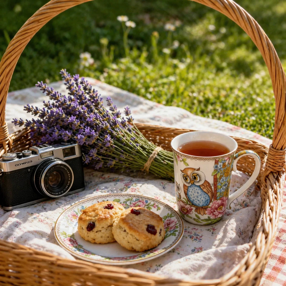1-6x Owl 405ml Fine Porcelain Coffee Mug Tea Cup Floral Gift Box Gift Box