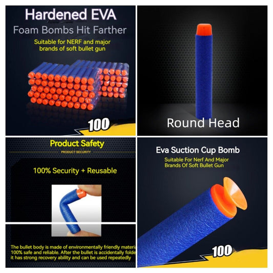 Durable Universal Foam Sponge EVA Bullets For Softball Repeating Toy Guns
