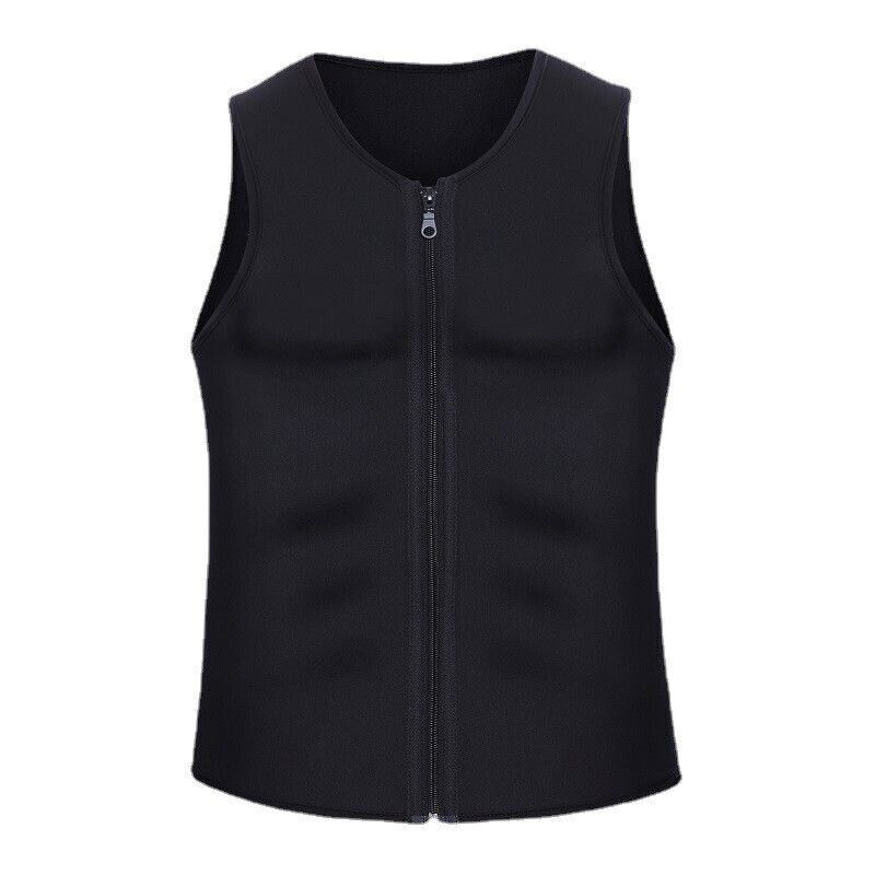 Mens Slimming Body Shaper Vest Neoprene Corset Underwear Compression Tank Top