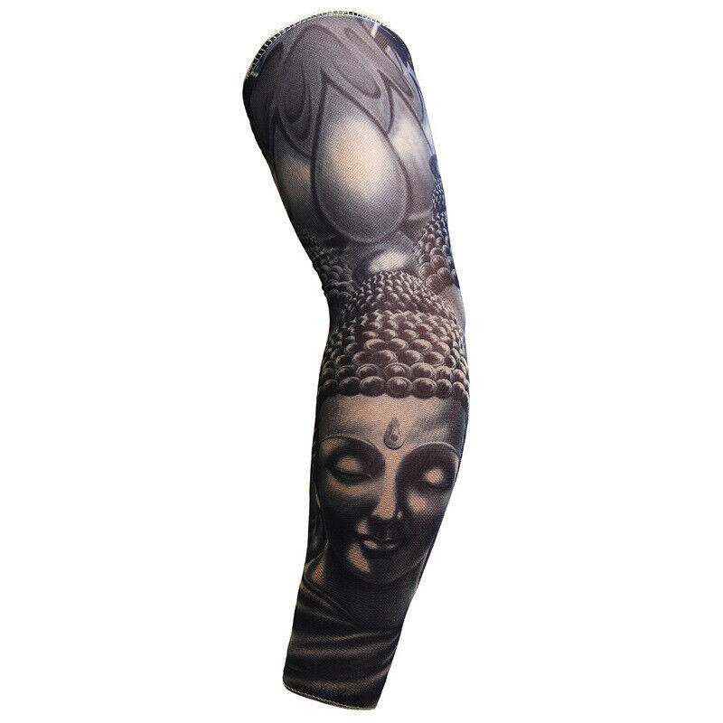 Sunscreen Tatto Arm Stretch Sleeves UV Sun Protect Covers Outdoor Sports Cooling