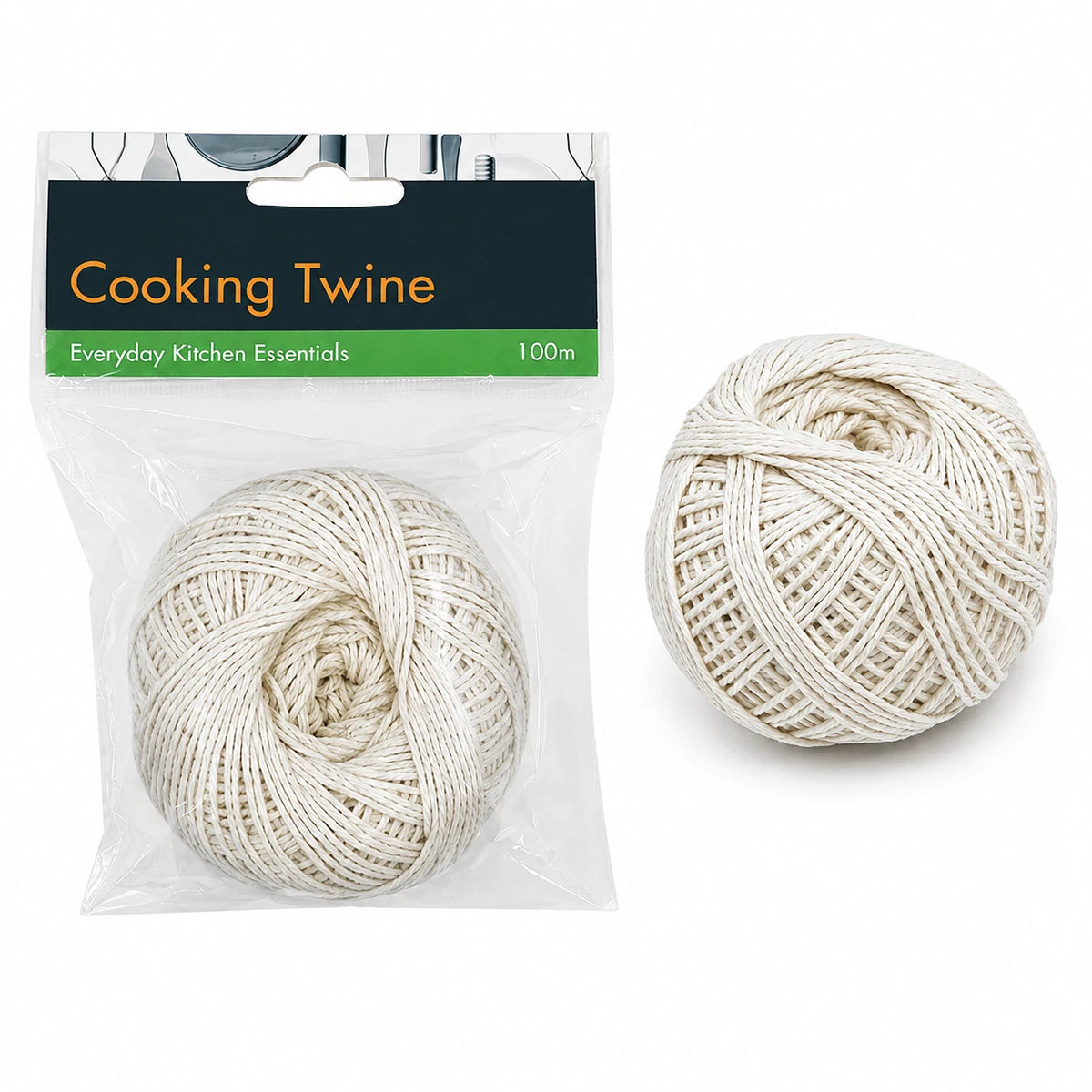 2x 100M Cotton Butcher Twine Cooking String Meat Trussing Roast BBQ Kitchen
