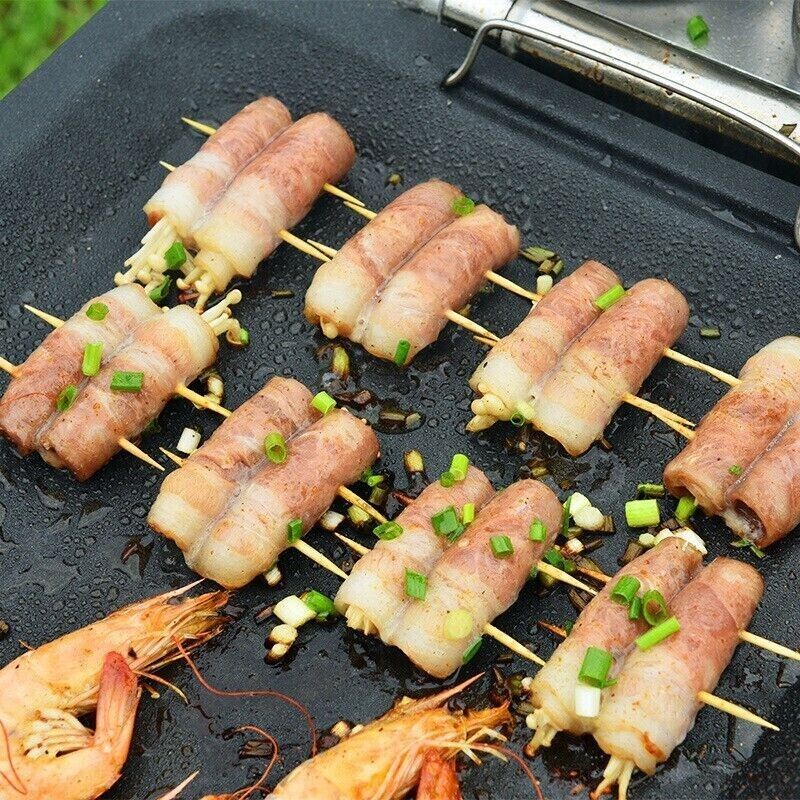 Camping Cooking Large Frying Plate Non-stick Grilled Fish Barbecue Baking Pan