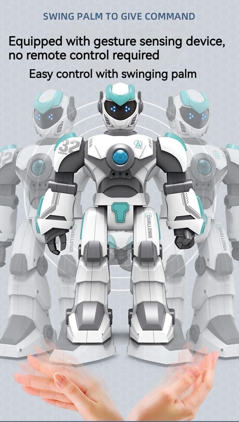 2.4GHz Kid Toys Charge Remote Control Intelligent Gesture Voice Electric Robot