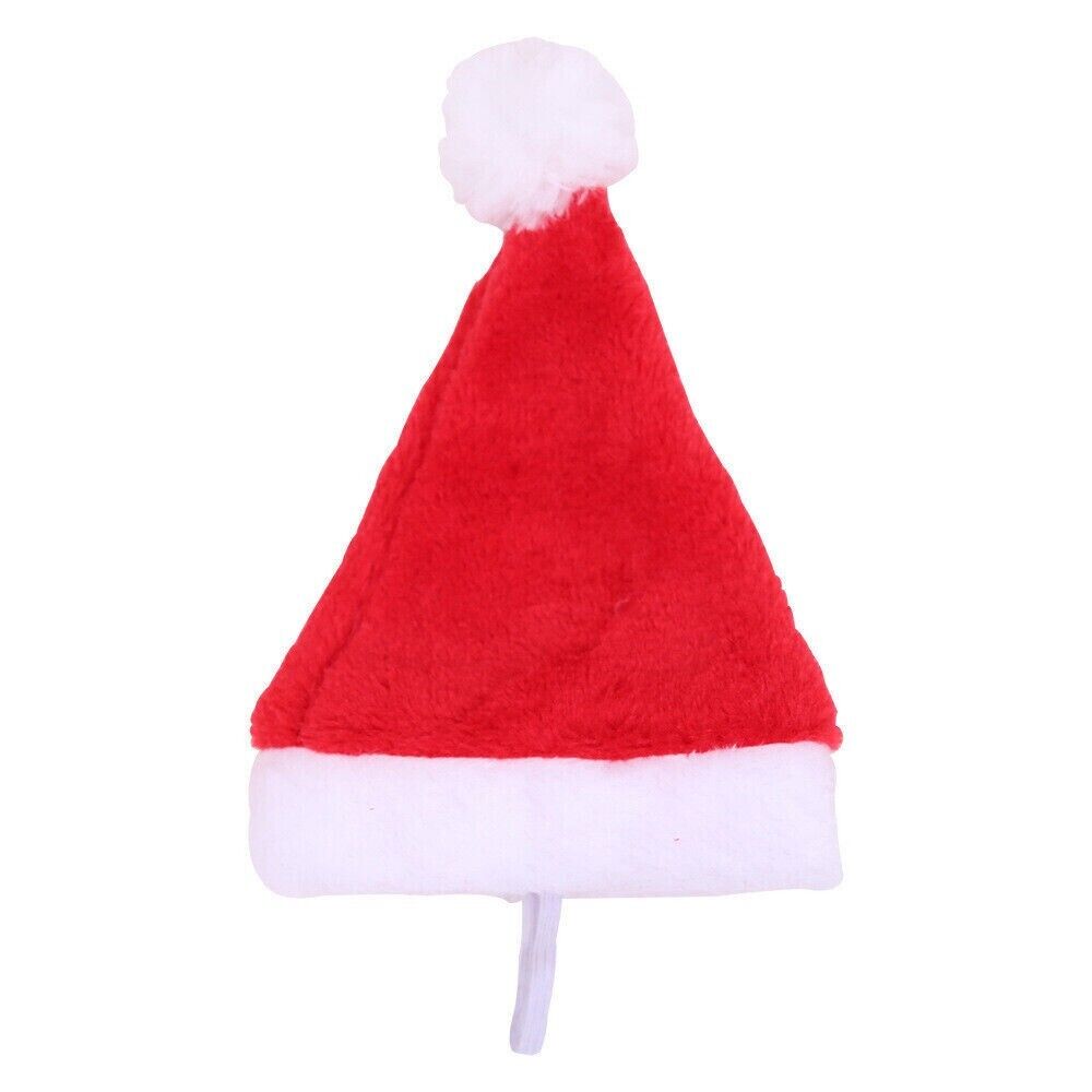 Pet Christmas Decoration Hats Cat Dog Headdress Flannel Shaggy Fluffy Xmas Hat