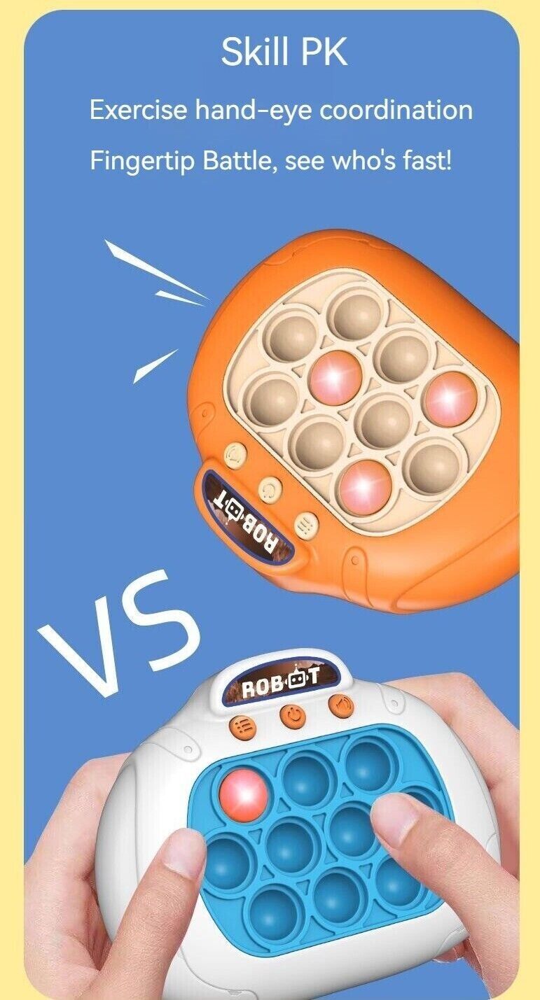Children Decompression Finger Speed Push Educational Toys Gift Sound Light Game