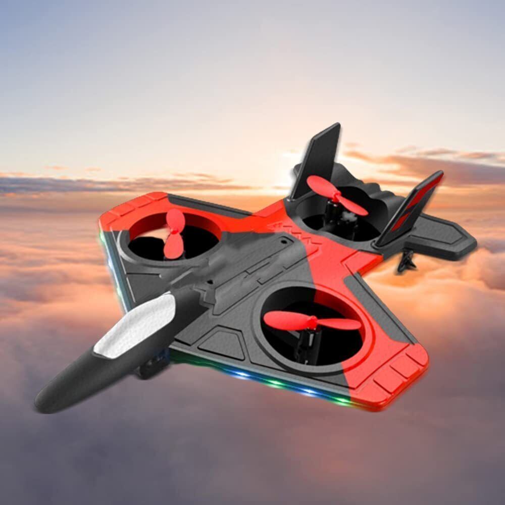 Boy Gift Toy Foam Drone V25 Fighter Remote Control Airplane RC Spin Plane Glider