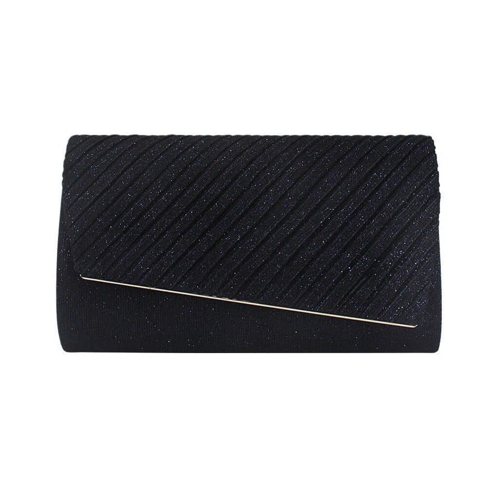 Women Sparkly Evening Clutch Bag Wedding Party Prom Handbag Shoulder Chain Purse