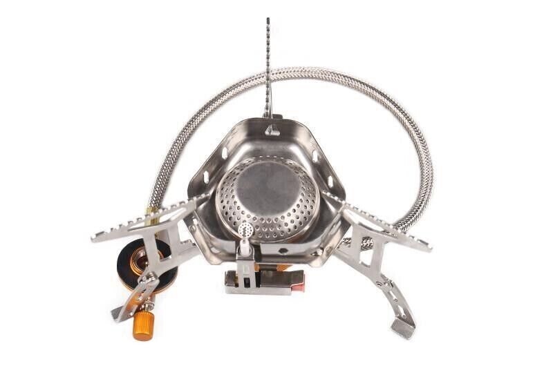 New Outdoor Portable Camping Stainless Steel Picnic Windproof Gas Stove Head