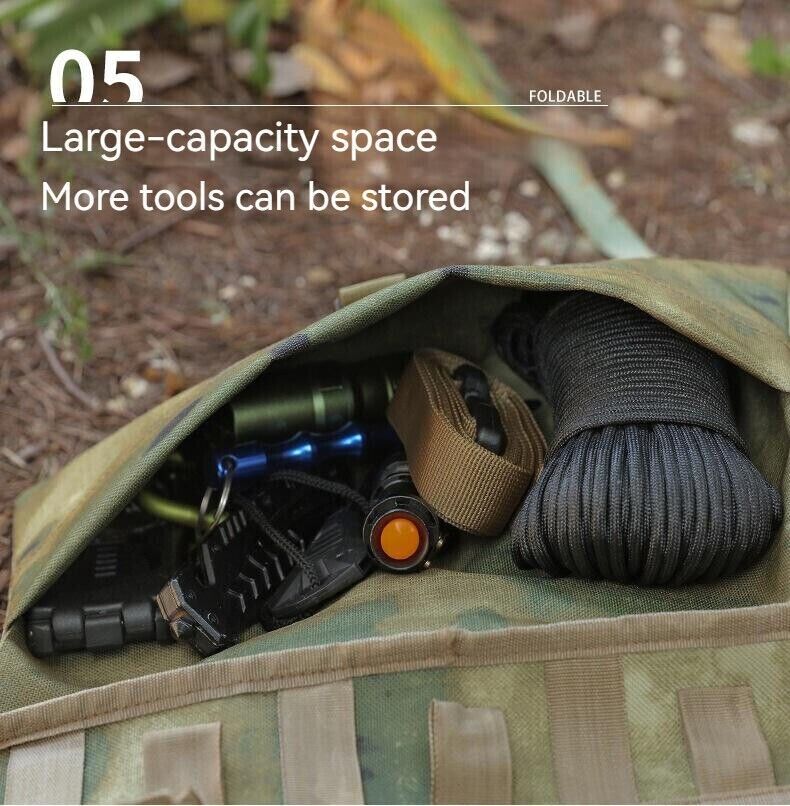 Outdoor Camping Portable Multifunctional Tool Hanging Cutlery Holder Storage Bag