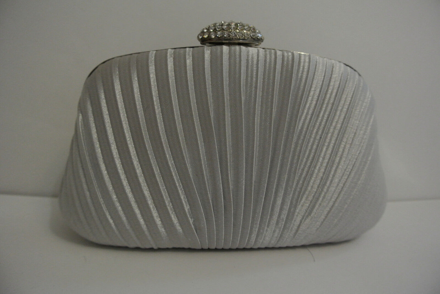 NEW Shining Satin Ladies Evening Clutch Bag Wedding Bridal Chain Handbag Wallet