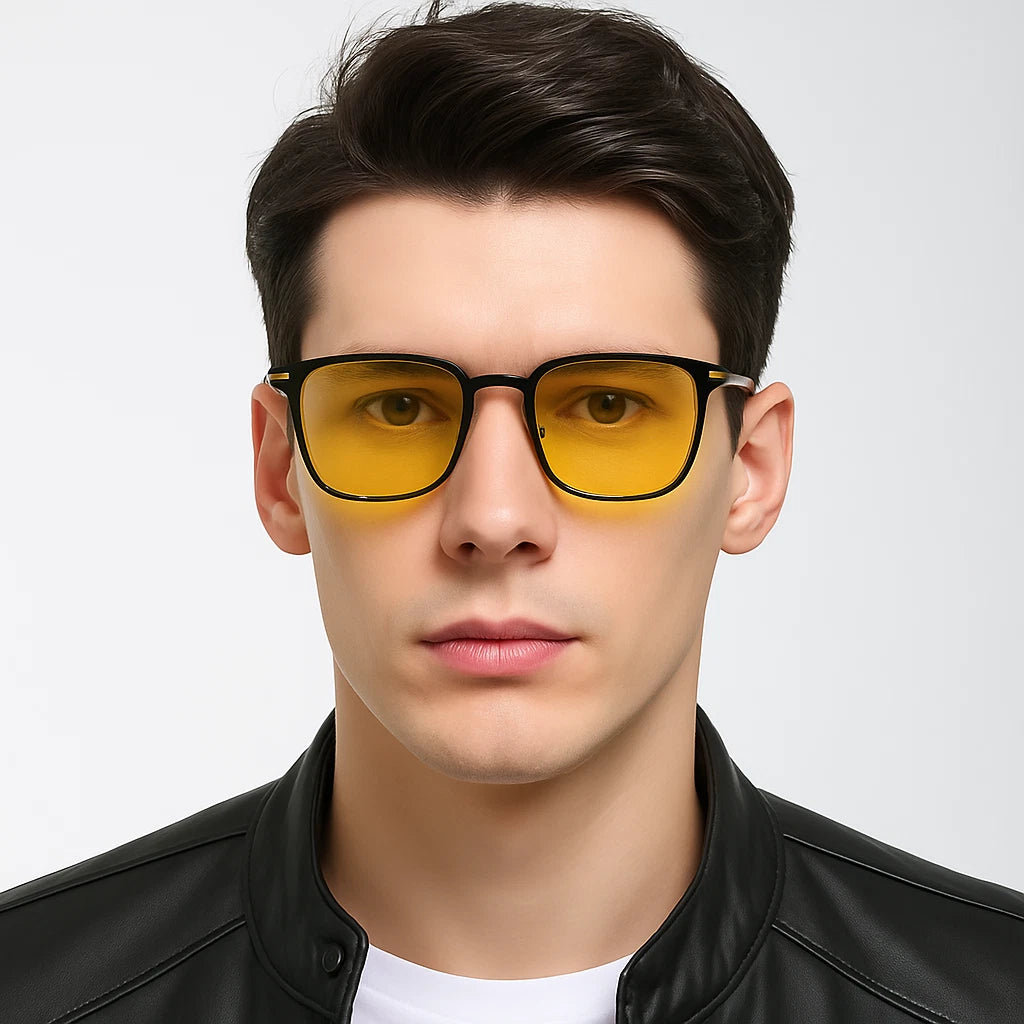 Men's Anti-Glare Square Driving Outdoor Travel Daily UV400 Polarized Sunglasses # 0864