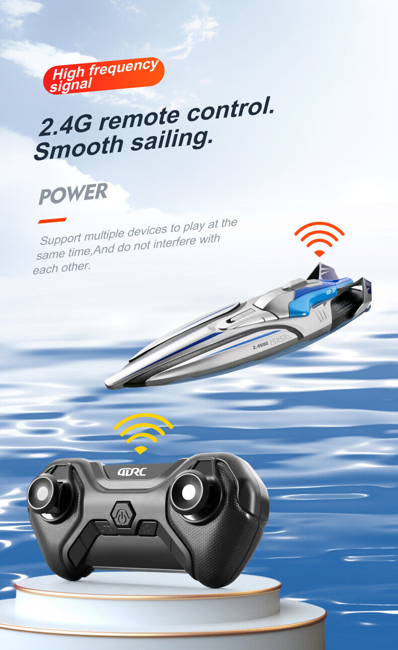 2.4GHz Waterproof S1 Long Range Wireless Remote Control High Speed Boat Toy Gift