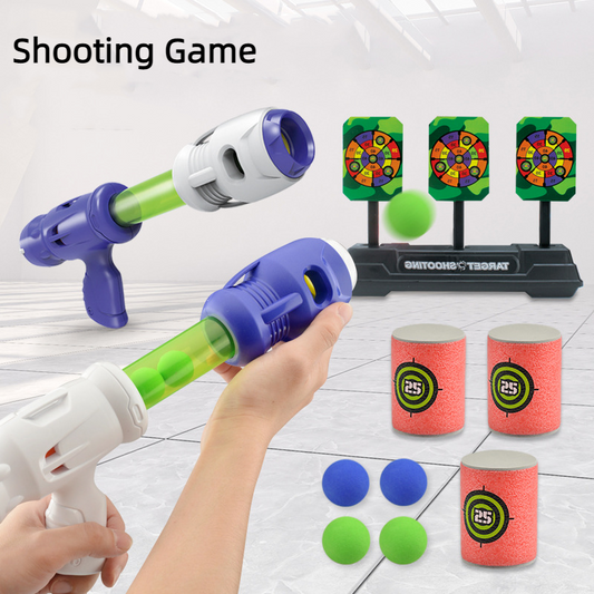 Soft EVA Bullet Shooting Automatic Scoring Manual Continuous Fire Toy Gun