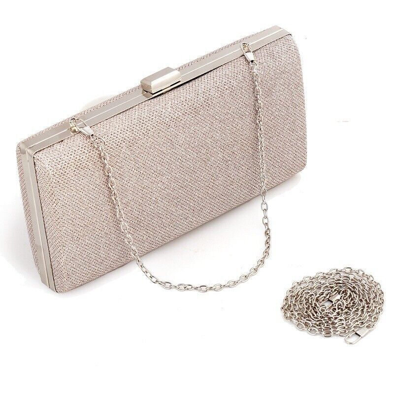 New Elegant Woman Ladies Hard Square Shell Wedding Clutch Evening Bag Party Bag