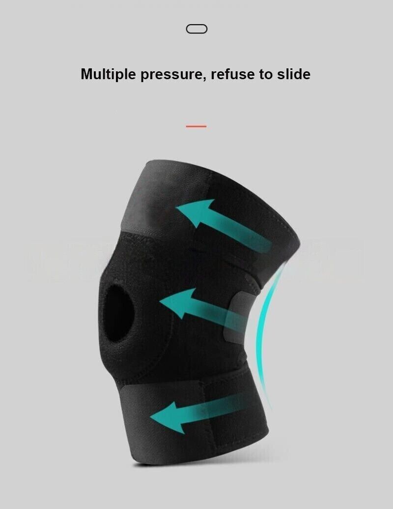 Unisex Adjustable Crash Knee Strap Running Fitness Sport Protective Gear Patella
