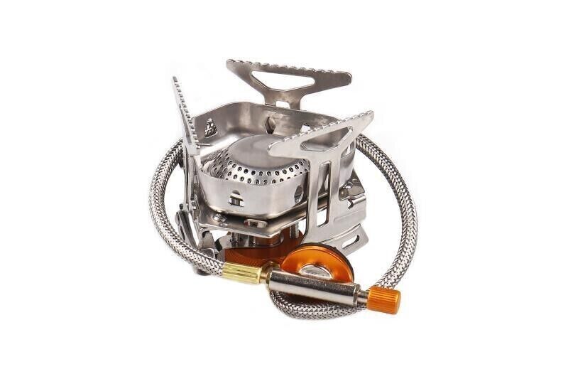 New Outdoor Portable Camping Stainless Steel Picnic Windproof Gas Stove Head