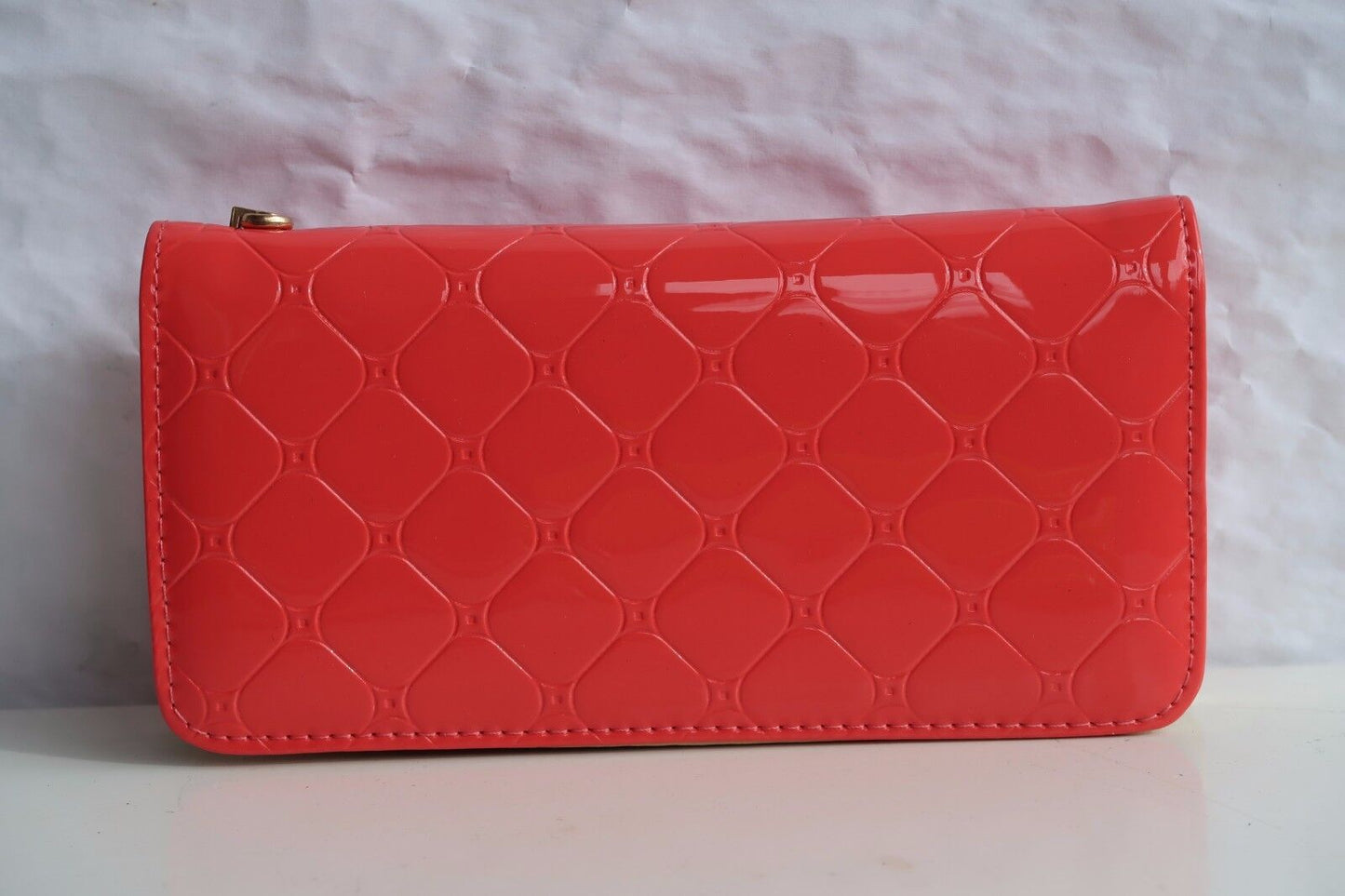 NEW Women Fashion Patent Wallet Zip Around Case Purse Wallet Lady clutch GIFT