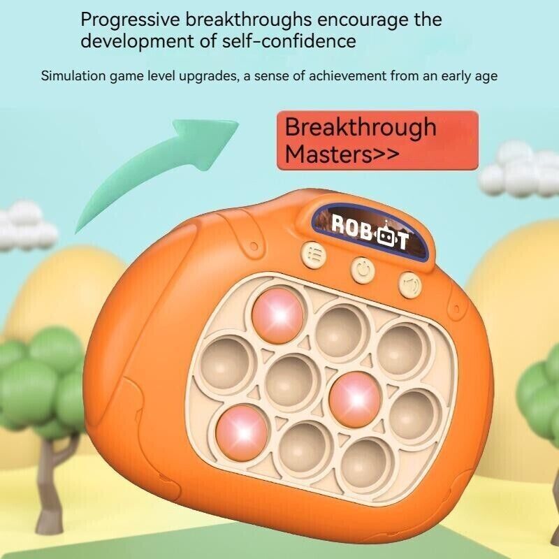 Children Decompression Finger Speed Push Educational Toys Gift Sound Light Game